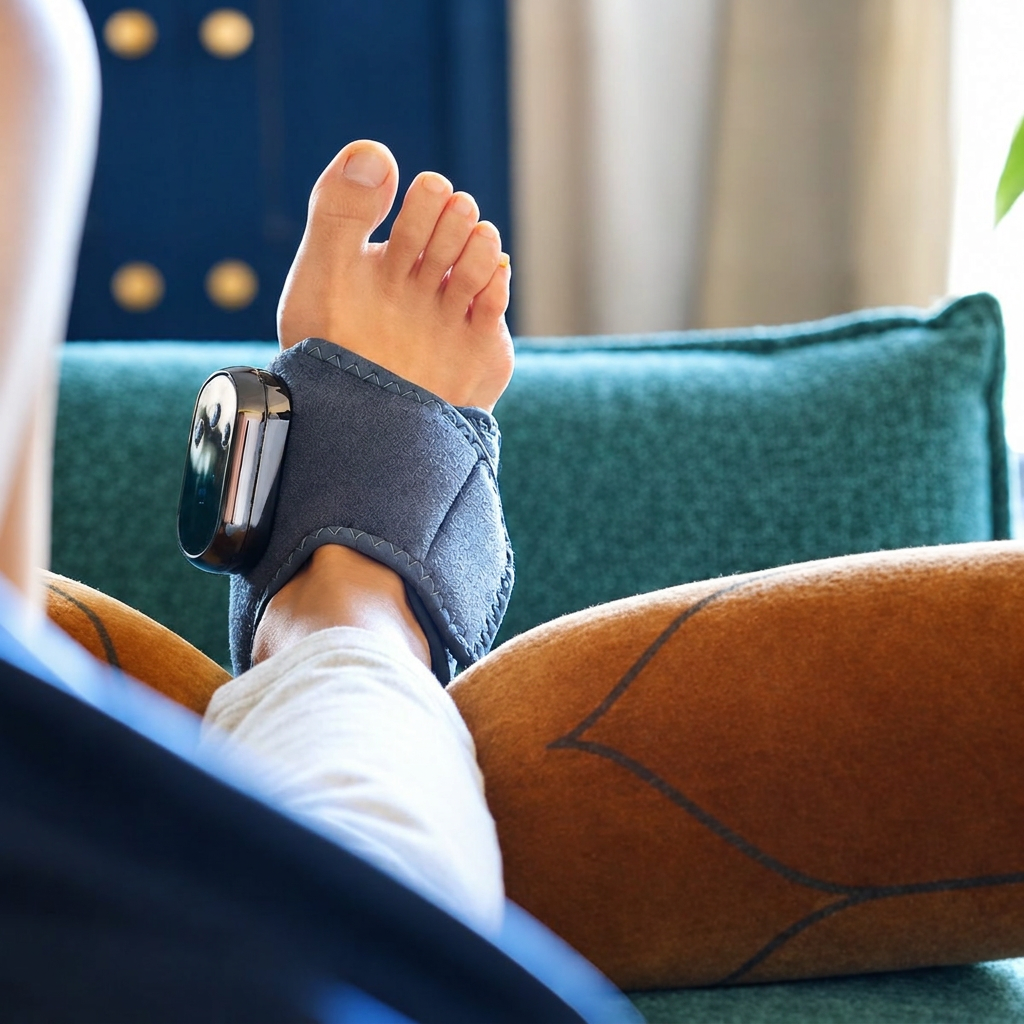 Struqt Foot Companion used while relaxing at home